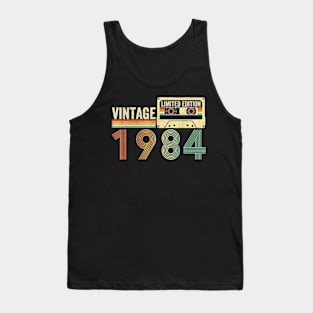 40 Year Old Gifts Vintage 1984 40th Birthday Cassette Tape T-Shirt Tank Top